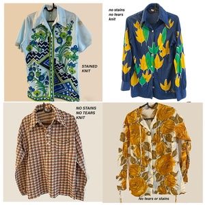 Last price drop great buy!Vintage shirts circa 60"s 70's Priceless